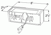 drawing of submersible low profile trailer light vignette