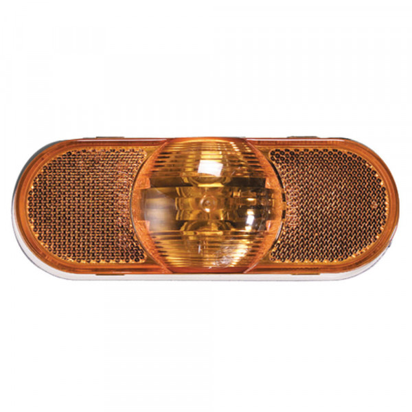 torsion mount III oval side turn marker light female pin amber