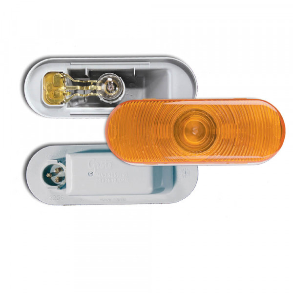 trosion mount III oval stop tail turn light front park amber male