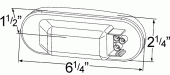 Grote product drawing - oval front park turn light thumbnail