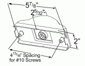 Grote product drawing - Sentry Sealed Side Marker Light thumbnail