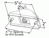 Grote product drawing - Sentry Sealed Side Turn Light thumbnail