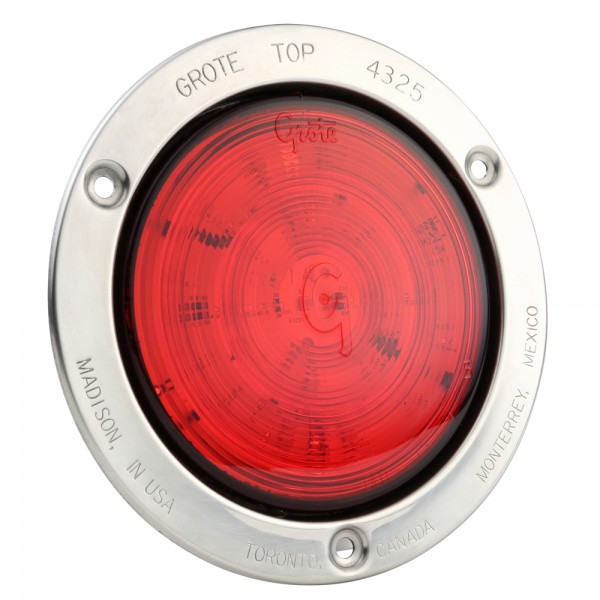 4" LED Stop Tail Turn Light with Theft-Resistant Flange