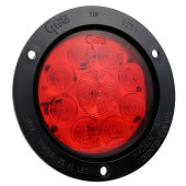 Luces LED de frenado/trasera/direccional SuperNova®, 10 diodos y 4", STT, Brida antirrobo negra, clavija macho