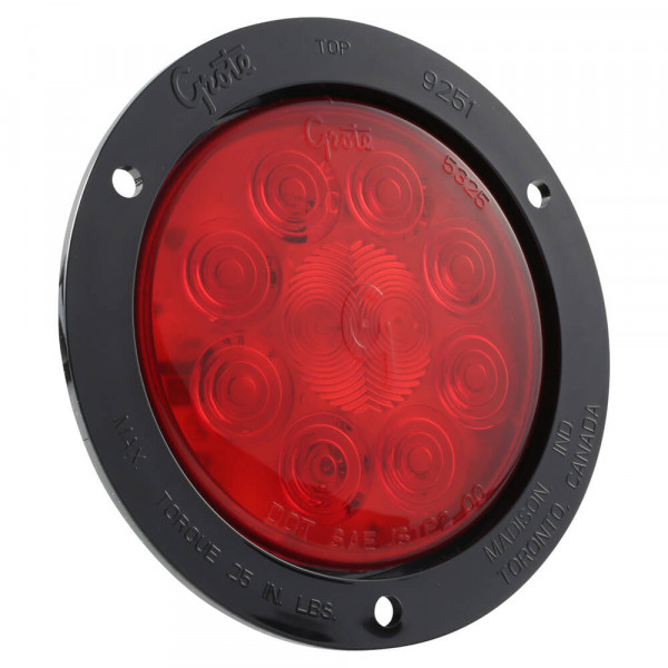 Grommet Mount, Male Pin Grote 52092 SuperNova 4 10-Diode Pattern LED Stop Tail Turn Lights 