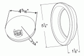 Grote product drawing - LED Stop Tail Turn Light vignette