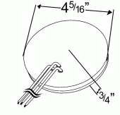 Grote product drawing - SuperNova® 4" 10-Diode Pattern LED Stop Tail Turn Light Miniaturbild