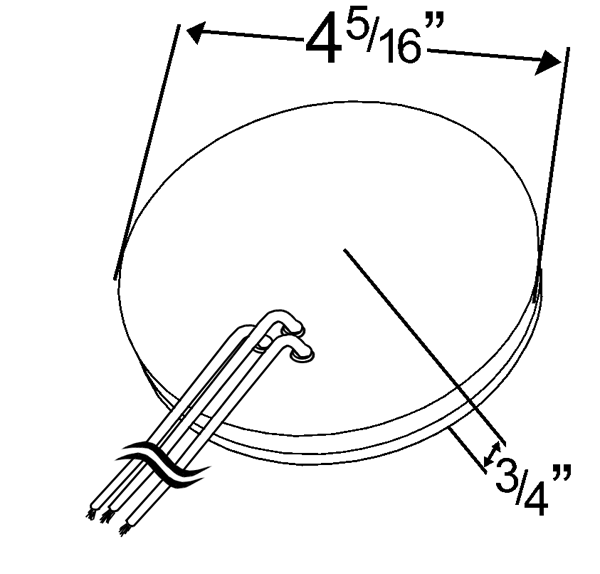 Grote product drawing - SuperNova® 4" 10-Diode Pattern LED Stop Tail Turn Light