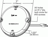 Grote product drawing - 7" led arrow turn light thumbnail