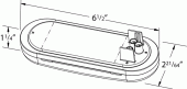 Grote product drawing - grote select led oval light thumbnail