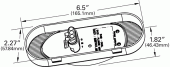 Grote product drawing - SuperNova Oval LED Side Turn Marker Light thumbnail