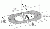 Grote product drawing - SuperNova® Oval LED Side Turn Marker Light vignette