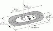 Grote product drawing - SuperNova® Oval LED Side Turn Marker Light Miniaturbild