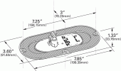 Grote product drawing - SuperNova® Oval LED Side Turn Marker Light thumbnail