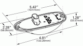 Grote product drawing - SuperNova® Oval LED Side Turn Marker Light vignette