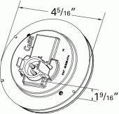 Grote product drawing - SuperNova 4" LED Stop Tail Turn Light vignette