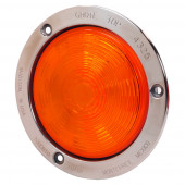 SuperNova Amber LED Auxiliary Light With Stainless Steel Flange.