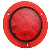 SuperNova® 4"-LED-Bremslichter/Schlussleuchten/Blinker mit 10-Diodenverteilung, STT, integrierter Flansch, Stecker