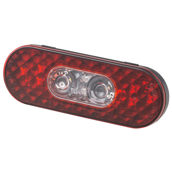 54702 - Ovale 6-LED-Bremslichter/Schlussleuchten/Blinker mit