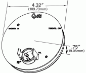 Grote product drawing - LED Rear Turn Light Miniaturbild