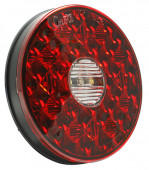 Luz LED de frenado/trasera/direccional redonda con luz de reversa, 4 pulgadas