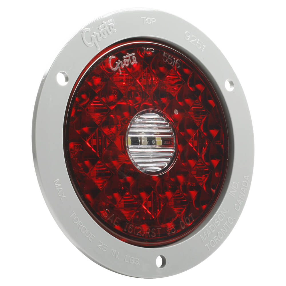 55082 4" Round LED Stop Tail Turn Light, Red