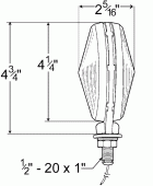Grote product drawing - Single Contact Thin-Line Double-Face Light Miniaturbild