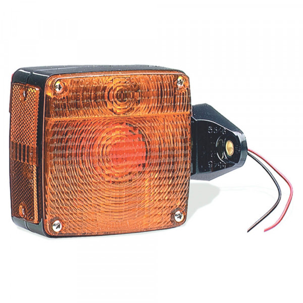 pedestal mount light pigtail polycarbonate fender red amber