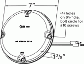 Grote product drawing - LED Front Turn Light thumbnail