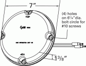 Grote product drawing - LED Front Turn Light vignette