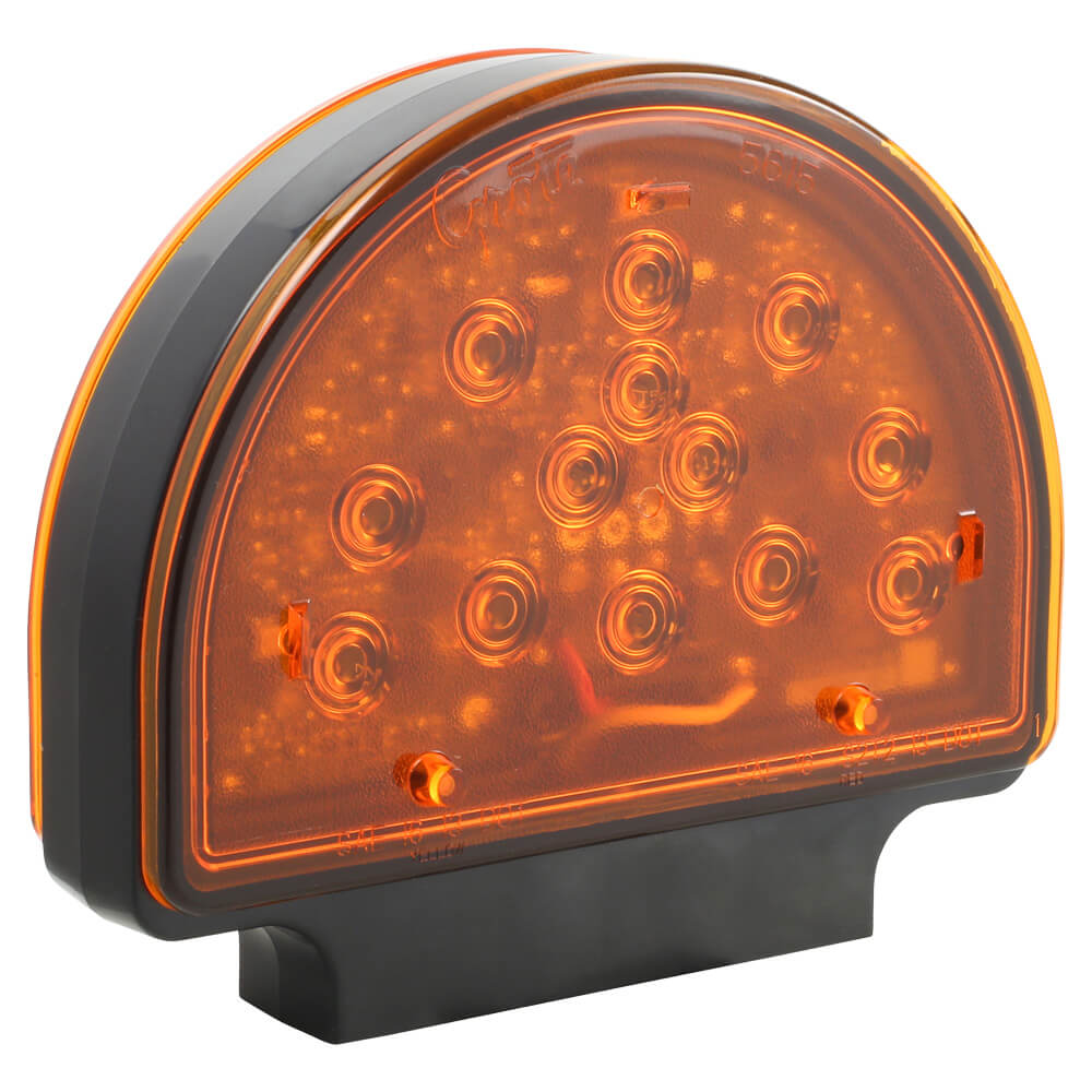 56150 Amber LED Warning Light, 12/24 Volt Grote Industries