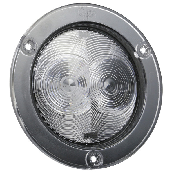 Luces de montaje LED SuperNova®, con brida, 4", Transparente
