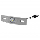 LED License Light With Gray Adapter Bracket