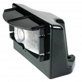 Clear LED License Light With Black Vertical Mount