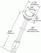 Grote product drawing - LED Indicator Light vignette