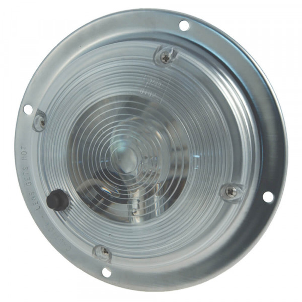 6" surface mount dome light switch clear
