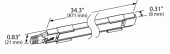 drawing of LED Light Strip in Mounting Extrusion thumbnail