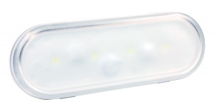 Luz LED para interiores con clavija macho, ovalada