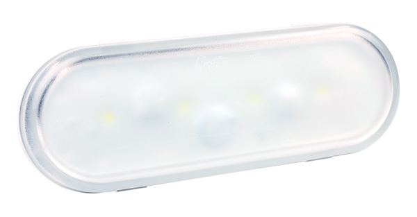 Ovale LED-Deckenleuchte mit Stecker