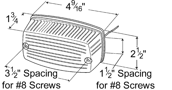 Rectangular Surface Mount Dual-System Backup Light | Grote Industries