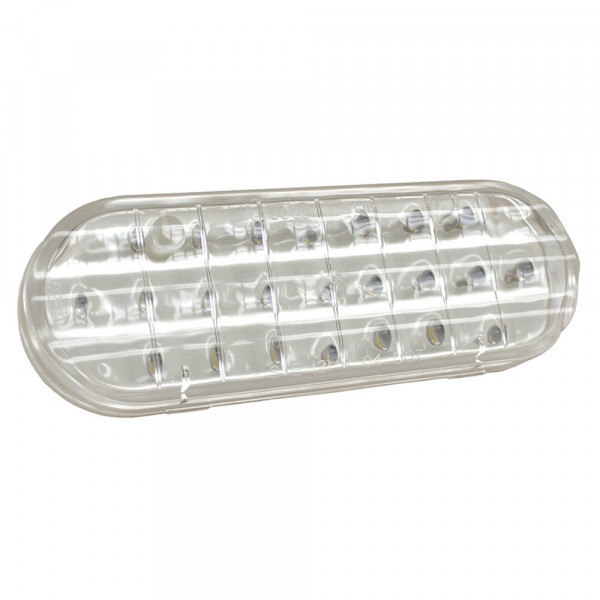 supernova oval dual system led backup light horizontal grommet male clear