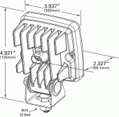 63U01 Cube LED Work Light Drawing vignette