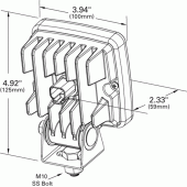 63Y71 Cube Work Light Line Drawing thumbnail