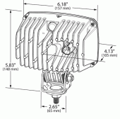 Grote Trilliant LMX LED Work Light 7000 Lumens Close/Long Range Hybrid Drawing thumbnail