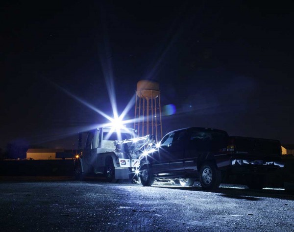 LED-Leuchten von Grote an einem Abschleppfahrzeug