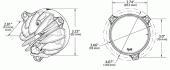 Grote product drawing - Flush Mount LED Light thumbnail