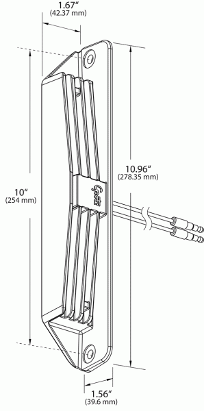 Drawing of LED Fairing Light