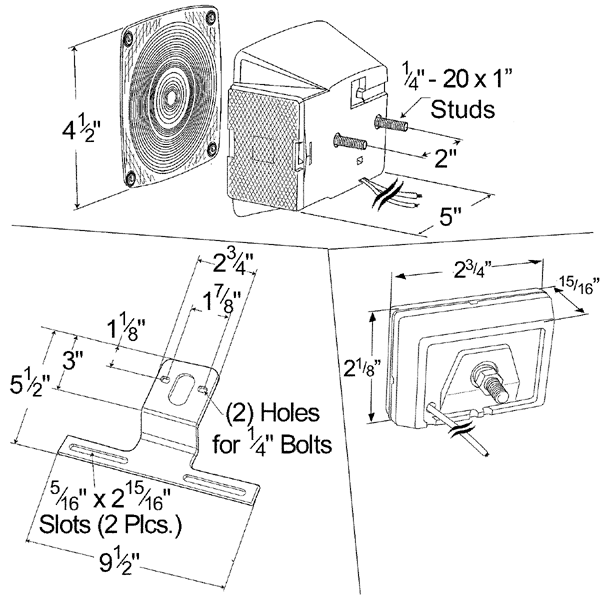 Juego de iluminación sumergible para remolques Grote Industries
