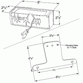 Grote product drawing - submersible low profile trailer lighting kit vignette