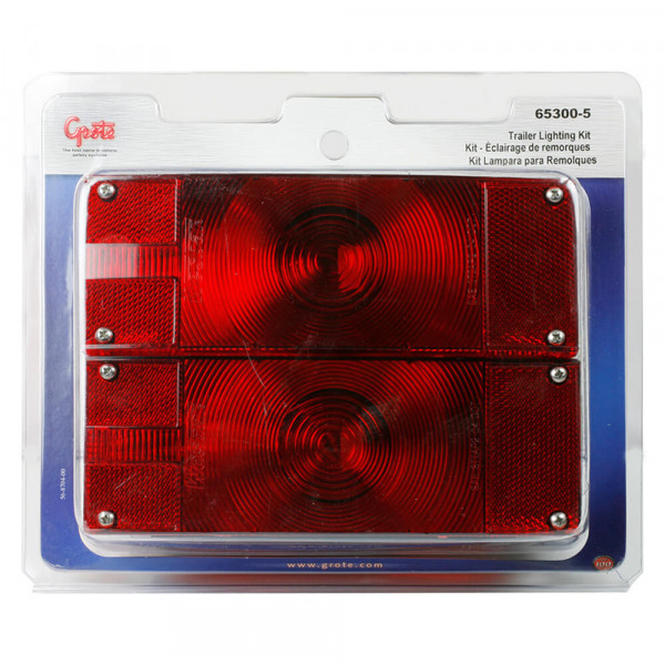 submersible low profile trailer lighting kit red retail